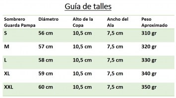 sombrero guarda pampa